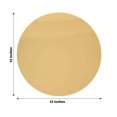 thumbnail image 3 of BalsaCircle 10 Plastic 13" Gold Mirror Decorative Round Charger Plates Party Events Reception Decorations Supplies, 3 of 8