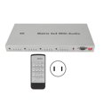 thumbnail image 2 of Matrix Switch 4x4 4K Switch Splitter 4 In 4 Out con Control Remoto Compatible con 4K 30Hz HDR HDCP 22 para PS3 para Pro para  para PC Reproductor HD HDTV Etc, 2 of 8