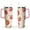 Pink-30, variant on 40oz Cute Red Strawberry Stainless Steel Flip Straw Tumbler Spill Proof Travel Cup Double Wall Vacuum Insulated Coffee Mug with Top Handle
