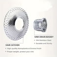 thumbnail image 4 of Umbrella Sink Strainer Basket 4.5in Outer Diameter Stainless Steel Fine Mesh Drain Filter Catcher for Kitchen Washing Basin Sewer Tub, 4 of 7