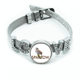 thumbnail image 1 of Pájaro de garganta Pulsera pulsera pulsera de cristal amor pulsera ajustable, 1 of 2