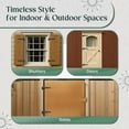 thumbnail image 6 of Renovators Supply Black Offset Strap Lift Off Pintle Hinge 11.8 x 2 1/4"" L Wrought Iron Pin Hinges forShutters, Doors or Gates w/Hardware Pack of 40, 6 of 9