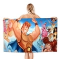 thumbnail image 1 of Hércules Toalla de playa de secado rápido con diseño temático, regalo para mujeres y niñas, ideal para cumpleaños, fans, amantes de la música, uso en la playa o al aire libre, 78 × 180 cm, 1 of 6