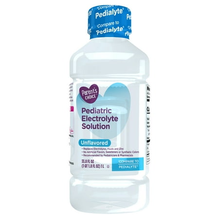 Parent’s Choice Pediatric Electrolyte Oral Solution, Unflavored, 33.8 fl oz