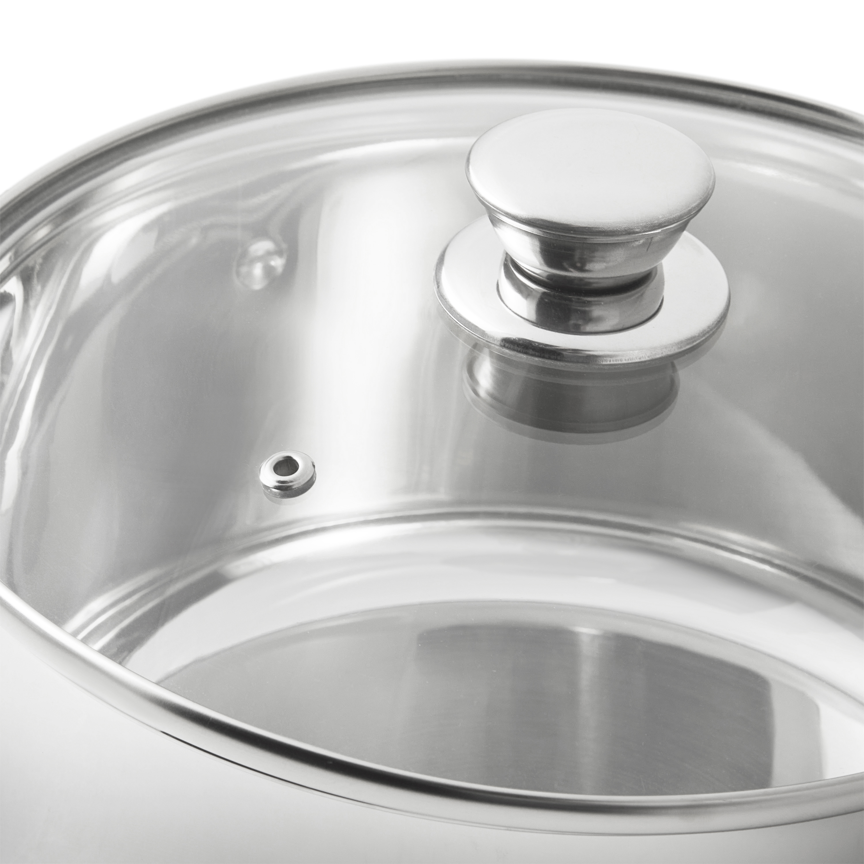 Mainstays Stainless Steel 5-Quart Dutch Oven with Glass Lid photo 4