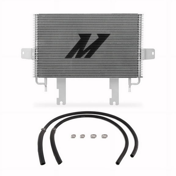 Mishimoto MMTC-F2D-99SL Transmission Cooler, Compatible with Ford Powerstroke 7.3L, 1999-2003, Silver