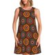 thumbnail image 1 of Easygdp 60s and 70s Aesthetic1 para Vestido Transpirable de Mujer, Vestido Suelto de Manga Corta con Pliegues y Bolsillos para el Verano, 1 of 7
