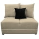 thumbnail image 3 of Love Seat El Bazar Store Orlando Beige Tela Lino nacional, Sillon 2 plazas, Modular, 3 of 5