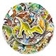 thumbnail image 2 of Calcomanías de vinilo divertidas con diseño de dinosaurios, 50 unidades, con diseño de T-Rex, imperm, 2 of 2
