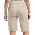 thumbnail image 6 of ZOYOEN Girls Chino Shorts with Pockets- Casual Pull On Knee Length School Uniform Beige Size 6-16, 6 of 7