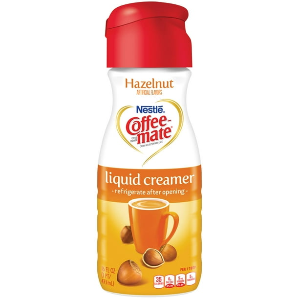 Nestle Coffeemate Hazelnut Liquid Coffee Creamer 16 oz (Pack of 6)