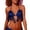Blue, variant on Sequin Fringe Bikini Top – Women's Belly Dance Performance Bra with Tassels for Party, Stage Show & Club Wear