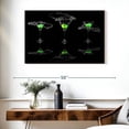 thumbnail image 3 of Elephant Stock Dancing Lime Cocktails Wall Art - Horizontal Canvas Wall Art - Dining Room Wall Decor - Food And Drink Canvas - Black And Green Decor - 39" x 26", 3 of 8