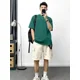 thumbnail image 4 of Camisetas de algodón, pantalones cortos, trajes para hombre, liso, gris, elegante, ropa informal, novedad de 2025, conjuntos para hombre, corte regular, estética, tendencia 2024, S, 4 of 4