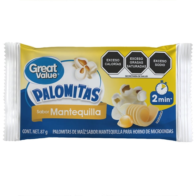 Plomitas de maíz para horno de microondas