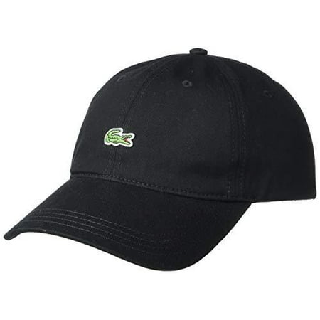 Lacoste RK4714-51 Men's Little Croc Twill Adjustable Strap Hat, Black, ONE | Walmart Canada