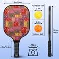 thumbnail image 4 of Pickleball Paddles Set,Pioneer Flower Floral Print Pattern Fiberglass Surface Pickleball Racket Set with 2 Indoor Outdoor Pickleball Balls and Pickleball Bag,Pickle-ball Equipment, 4 of 6