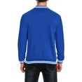 thumbnail image 2 of Men's  Varsity Jacket Causal Slim Fit Cotton Letterman Baseball Bomber Jackets, 2 of 11