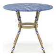 thumbnail image 3 of Furniture of America Reo French Aluminum Patio Counter Dining Table in Blue, 3 of 7