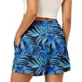thumbnail image 3 of Yievot Beach Shorts for Women Graphic Print Drawstring Elastic Waist Summer Vacation Casual Shorts with Pockets, 3 of 5