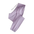 thumbnail image 2 of Womens Travel Pants Active Unisex Quick Drying Cool Stretch Pants With Zipper Pockets Breathable Loose Nylon Spandex Purple S, 2 of 8