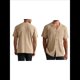 thumbnail image 2 of Camisa de Punto para Hombre, de Corta, , con Botones, para Vacaciones en la Playa, Informal, A Rayas, para Verano. Caqui XL, 2 of 7