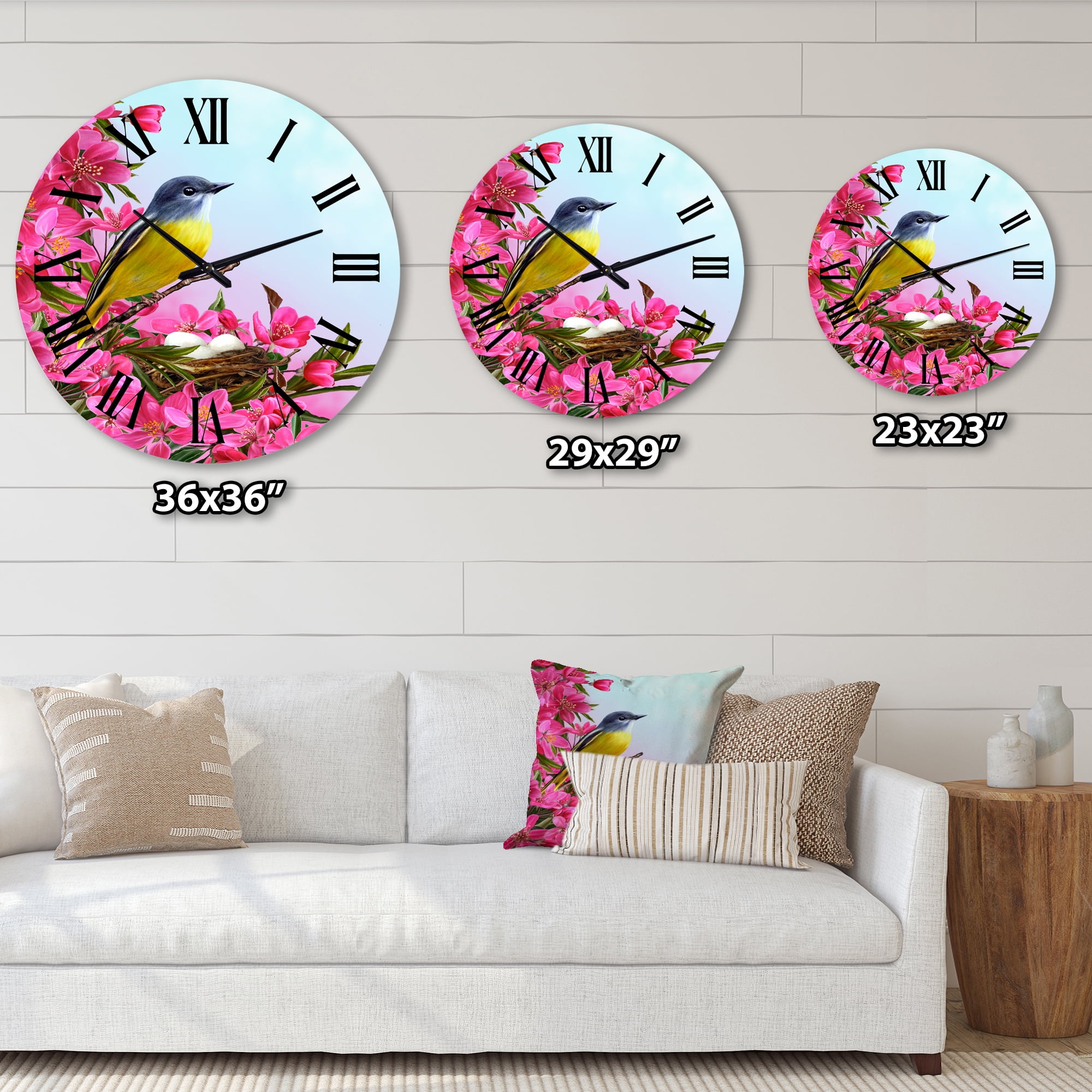 Designart 1 in Quartz Traditional Wall Clock