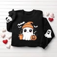 thumbnail image 3 of Kiijoy Halloween Girls Graphic Sweatshirt Crewneck Pullover, Black, Sizes 2-3T, 3 of 6