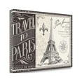 thumbnail image 2 of Tangletown Fine Art 'Bonjour Paris I' Graphic Art on Canvas, 2 of 2