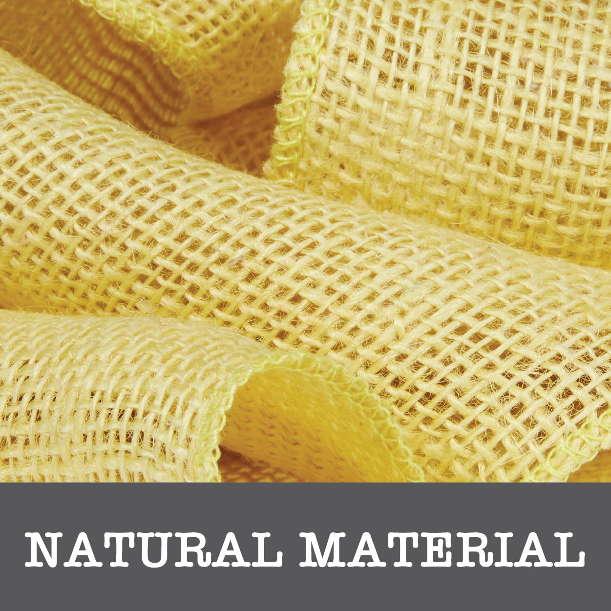 (2 pack) Love, Laugh, Craft Jute Burlap Roll Precut, Finished Edges, 6"W x 5-Yards, Lemon Yellow