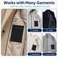 thumbnail image 3 of KYJiuLiu 2-Pack Sew-in Side Pocket with Zipper for Coats, Jackets & Sweatshirts, Hidden Travel Security Wallet Pocket (Black), 3 of 7