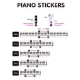 thumbnail image 5 of SANWOOD 49/61/88 Keys Piano Keyboard Adhesive Sticker Multicolor Letters Decal Decor, 5 of 5