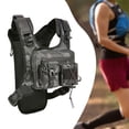 thumbnail image 6 of QccHieUs Chest Rig Bag Adjustable Shoulder Straps Chest Pack for Travel Riding Skiing Grey, 6 of 9