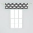 thumbnail image 2 of Ambesonne Animal Window Valance, Marine Creatures Sea, 54" X 12", Black White, 2 of 3