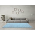 thumbnail image 3 of Ahgly Company Indoor Rectangle Abstract Light Blue Contemporary Area Rugs, 2' x 5', 3 of 4