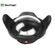 Seafrogs WA-005-B Optical Acrylic 40M/132FT 6" inch Wide Angle Dome Port Fisheye Wide-Angle Lens for Waterproof Camera Case (? 90mm L40mm)