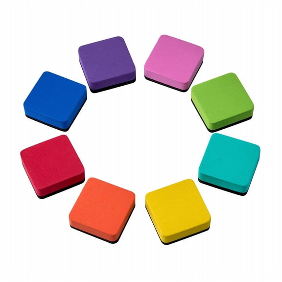 Whiteboard Eraser Dry Eraser Board Erasers Dry Erasers For White Board Whiteboard Erasers For Adults Office8 Colors 2 X 2 X 0.8 Inch