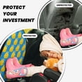 thumbnail image 3 of Cute Cheese Navy Mats Back Seat Protectors, Car Seat Protector Vehicle Organizers Waterproof Cover Back Seat Cover for Kids with 3 Storage Pockets 2 Pack, 3 of 5
