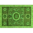 thumbnail image 1 of Ahgly Company Indoor Rectangle Abstract Green Modern Area Rugs, 2' x 5', 1 of 4
