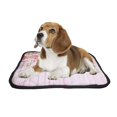 thumbnail image 2 of PKQWTM Flowers Wedding Scene Pet Dog Cat Bed Pee Pads Mat Cushion Potty Dogsblankets Crate Bed Kennel 25x30 inch, 2 of 3