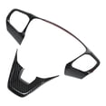 thumbnail image 2 of Steering Wheel Decaration, Carbon Fiber Style Lightweight Stylish Wearproof Steering Wheel Cover Trim  For Pickup, 2 of 8