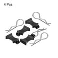thumbnail image 3 of Uxcell 4pcs RC Body Clips with Pull Tabs for 1/8 1/10 Scale Model RC Car Crawler Truck Shell Replacement Parts(Black), 3 of 6