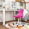 thumbnail image 7 of POWERSTONE Small Desk Chair Home Office Computer Chair Armless Task Chair Adjustable Swivel Rolling Chair with Low Back for Small Space Pink, 7 of 7