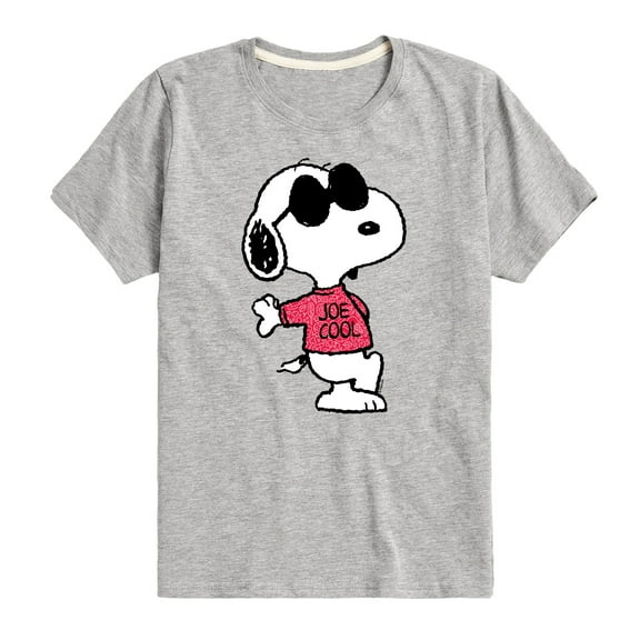 Peanuts - Joe Cool Pattern - Toddler And Youth Short Sleeve Graphic T-Shirt
