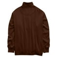 thumbnail image 3 of Lumtrix Sweatshirt for Women Oversized Casual Long Sleeve Button Henley Neck Pullover Tops Fall Winter Fashion Outfits Clothes Brown _AG07 L, 3 of 7
