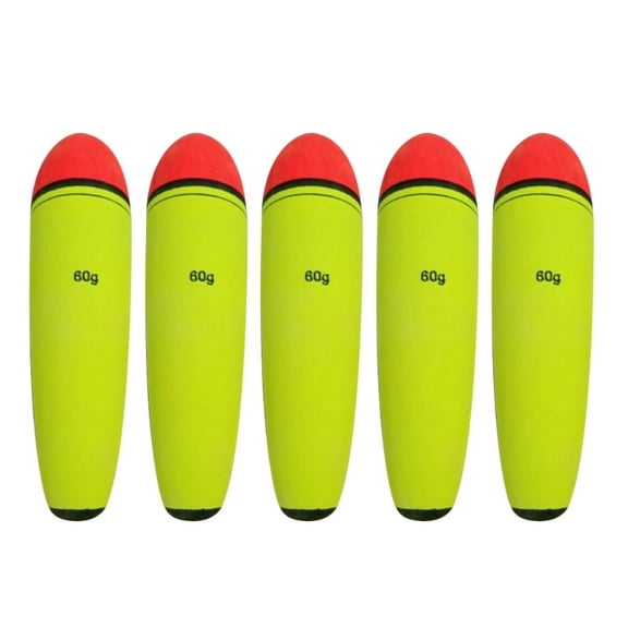 WINDLAND 5Pcs EVA Foam Bobbers Fishing Floats Long Vertical Fishing Floats Bobbers Set