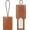 Light Brown, variant on Luggage Tag - 4 Pack PU Leather Luggage Tags for Suitcases with Name ID Card Travel Tags Labels with Privacy Cover for Baggage Handbag School Bag Suitcase Black