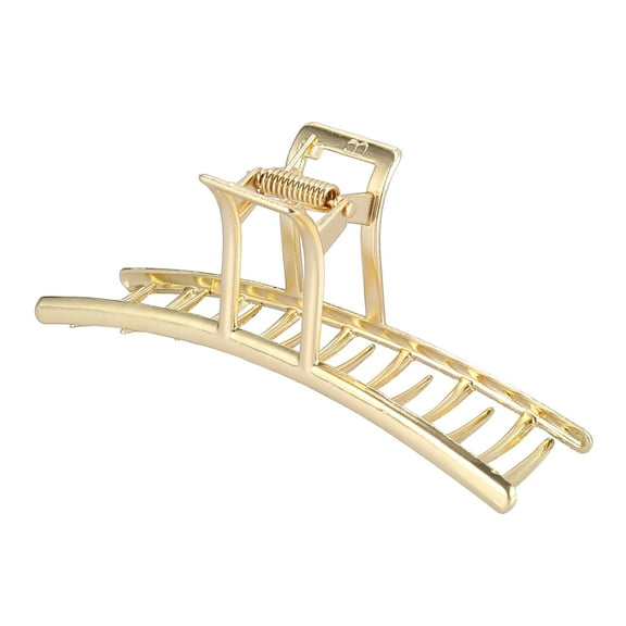 4.5 Inch Large Metal Hair Claw Clips Hair Barrettes Arc Shaped Line for Fashion for Women Beauty