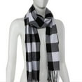 thumbnail image 5 of 1PC Scarf White Cotton Unisex Fashion Warm Shawls Scarves Scarf Kids Womens Plaid Plaid Tassel Scarfs, 5 of 6