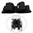 thumbnail image 3 of Reposapiés para silla de ruedas Yinane Correas de soporte para piernas Correa de protección cinturón elástico Negro, 3 of 6
